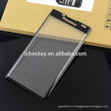 Película de pantalla de cristal templado de cobertura total curvada 3D de alta calidad para Blackberry priv factory supply